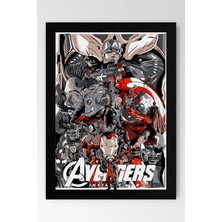 Avengers Çerçeveli Tablo - Yenilmezler Marvel Poster Tablo