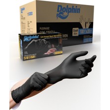 Dolphin Çok Amaçlı Siyah Nitril Eldiven S 100 Adet  x  20 Paket - Koli