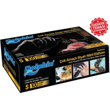 Dolphin Çok Amaçlı Siyah Nitril Eldiven S 100 Adet  x  20 Paket - Koli