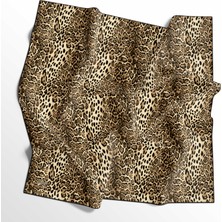 İpekal Leopar Desenli Soft Pamuk Eşarp - 04485