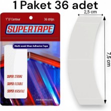 True Tape Supertape Protez Saç Bandı Oval 1''lf (2,5 cm x 7.5 cm) 36 Adet