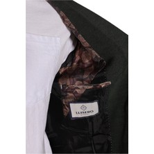 Açık Kahverengi Petek Dokulu Erkek Blazer Spor Ceket