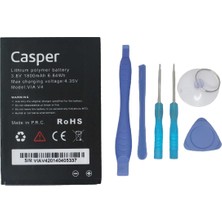 Tkgz Casper Via V4 Uyumlu Batarya Pil Sıfır  + Tamir Seti