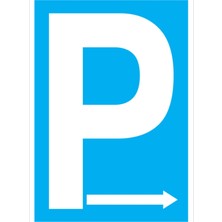 1Beyaz Reklam P Uyarı Tabelası - 50x70 Foreks - P19