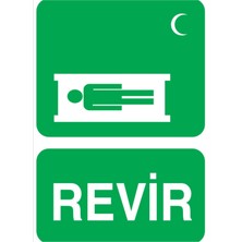 1Beyaz Reklam Revir Uyarı Tabelası - 50 x 70 Foreks - Iy2