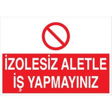 1Beyaz Reklam Uyarı Tabelası - 70x100 Alüminyum Kompozit Panel - E64