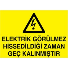 1Beyaz Reklam Uyarı Tabelası - 50x70 Alüminyum Kompozit Panel - E6