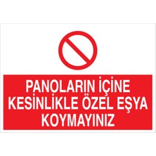 1Beyaz Reklam Panoların İçine Uyarı Tabelası - 70 x 100 Alüminyum Kompozit Panel - PAN17