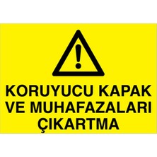 1Beyaz Reklam Koruyucu Kapak Ve Uyarı Tabelası - 50 x 70 Foreks - M129