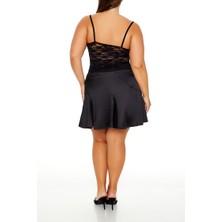 F21 Plus Size Saten Mini Etek