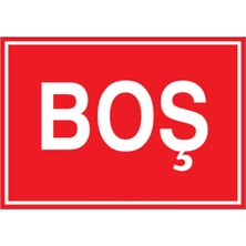 1Beyaz Reklam Boş Uyarı Tabelası - 20x30 Foreks - Ç9