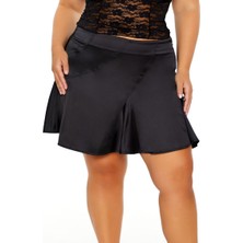 F21 Plus Size Saten Mini Etek