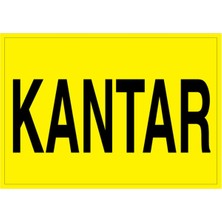 1Beyaz Reklam Kantar Uyarı Tabelası - 50x70 Foreks - ŞAKY35