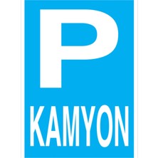 1Beyaz Reklam Kamyon Uyarı Tabelası - 70 x 100 Foreks - P8