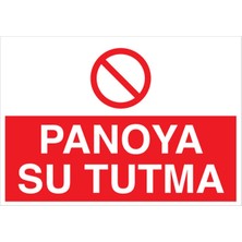 1Beyaz Reklam Panoya Su Tutma Uyarı Tabelası - 20x30 Alüminyum Kompozit Panel - PAN16