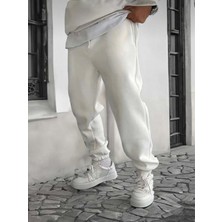 Erkek 3 Iplik Şardonlu Eşofman Alt Jogger Oversize