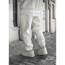 Erkek 3 Iplik Şardonlu Eşofman Alt Jogger Oversize