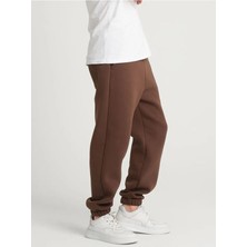 Erkek 3 Iplik Şardonlu Eşofman Alt Jogger Oversize