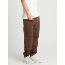 Erkek 3 Iplik Şardonlu Eşofman Alt Jogger Oversize