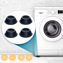 Btm Home 4lü Beyaz Eşya Makine ve Koltuk Yatak Masa Silikon Tabanlı Ses ve Yükseltici Titreşim Önleyici Ayak
