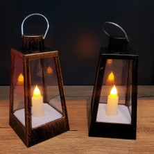 Just Cheap Store Dekoratif Pilli LED Mumlu Kandil Asılabilir Fener