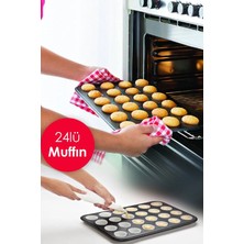 24LÜ Muffın Kek Kalıbı Tepsisi, 24'lü Kek Kalıbı Tepsisi
