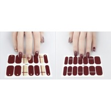 Btm Home Renkli Tırnak Sticker Seti - Yapışkanlı ve Törpülü - 1 Paket