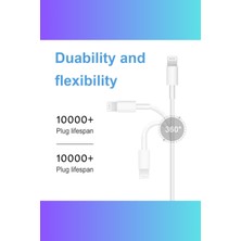 Type C To Lightning USB Data Kablosu Iphone Şarj Kablosu