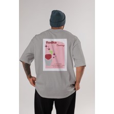 Ankhises Vodka Cranberry 2 Arka Baskılı Oversize T-Shirt Erkek Kadın Unisex Pamuk Bisiklet Yaka Tişort