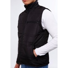 KKDSTOCK Polarlı Mikro Kumaş İş Yeleği Şişme 3 Cepli Anorak Avcılık Çalışma Yeleği