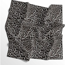 Leopar Desenli Soft Pamuk Eşarp - 04482
