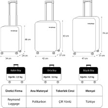 Reymond Luggage Venüs Aurora Pc Valiz, Lacivert - Kabin Boy