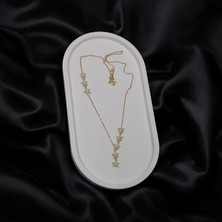 CC Design Gümüş Zirkon Taşlı Denizyıldızı Y Kolye