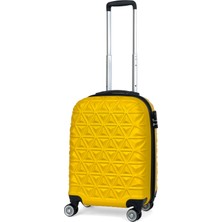 Reymond Luggage Abs Piramit Canyon Serisi Valiz, Sarı - Kabin Boy