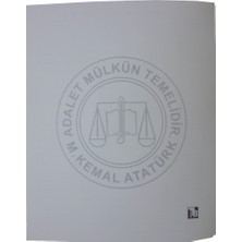 Turuncu Beyaz Mahkeme Dava Icra Avukat Dosyası Beyaz 100'LÜ
