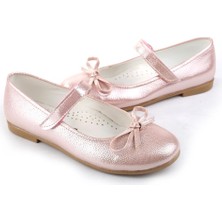 Papuç Sepeti Ortaç 2079 Kız Çocuk Balerin Cırtlı Rugan Babet Ayakkabı