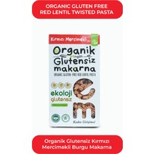 Ekoloji Market Organik Glutensiz Makarna Kırmızı Mercimekli Burgu 200 gr