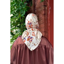 Ipekhan Garden Soft Eşarp Bej Beyaz