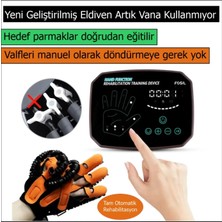 FosilTech Fizyoterapi Için Tam Otomatik El Rehabilitasyon Cihazı (Sağ El L Beden)