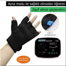 FosilTech Fizyoterapi Için Tam Otomatik El Rehabilitasyon Cihazı (Sağ El L Beden)