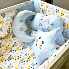 Kista Baby Bebek Uyku Seti Nevresim Takımı 70x130 Zuzu Mavi