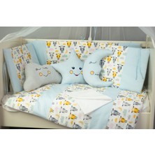 Kista Baby Bebek Uyku Seti Nevresim Takımı 70x130 Zuzu Mavi