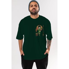 Ankhises Gon Freecss Hunter x Hunter 2 Ön Sol Baskılı Oversize T-Shirt Erkek Kadın Unisex  Pamuk Bisiklet Yaka Tişort