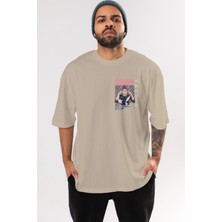 Ankhises Souma Yukihira 8 Ön Sol Baskılı Oversize T-Shirt Erkek Kadın Unisex Pamuk Bisiklet Yaka Tişort