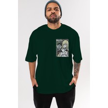 Ankhises Waifu Pushup Ön Sol Baskılı Oversize T-Shirt Erkek Kadın Unisex  Pamuk Bisiklet Yaka Tişort