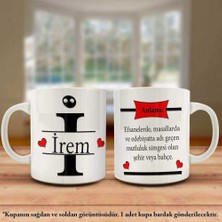 Asilmeydan Irem Ismi ve Anlamı Isme Özel Tasarım Kupa Bardak - Arkadaş ve Sevdiklerinize Hediyelik