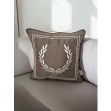 Nakış Home Design Nakış Işlemeli Biyeli Başak Desen Kırlent Kılıfı