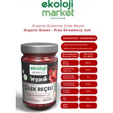 Organik Şekersiz Çilek Reçeli 380 gr