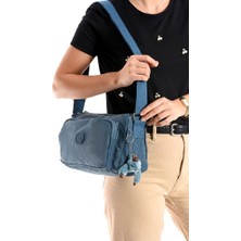 Kadın Postacı Çanta Hafif Klinkır Kumaş 25*18 cm Çapraz Askılı Omuz Çantası Günlük Çanta