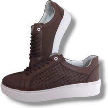 Growish GE0065-7  Lazerli Deri Eva Taban Koku Yapmaz Erkek Sneaker Ayakkabı